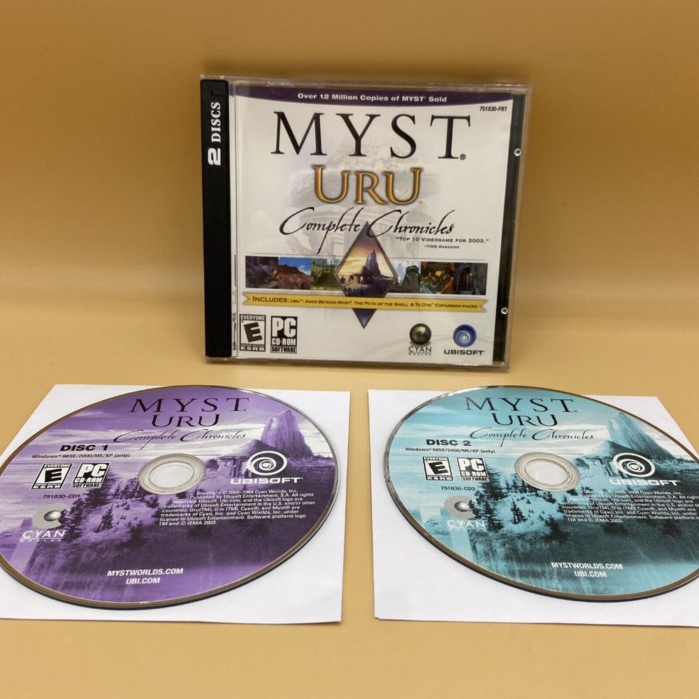 Myst Uru: Complete Chronicles PC CD-ROM, 2003 Jewel Case